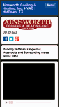 Mobile Screenshot of ainsworthcooling.com